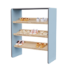 Полка для обуви во входную группу из коллекции мебели «НЕГА» (цвет голубой) - «globural.ru» - Чайковский