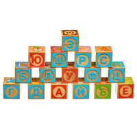 Кубики "Русский алфавит с тиснением" - «globural.ru» - Чайковский