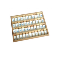 Печатный алфавит на пластиковых табличках. Синий - «globural.ru» - Чайковский