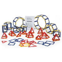 Набор по основам математики, конструирования и моделирования Полидрон Каркасы "Призмы и пирамиды" - «globural.ru» - Чайковский