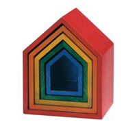 Набор цветных домиков "Радуга" - «globural.ru» - Чайковский