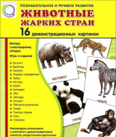 Демонстрационные карточки "Животные жарких стран" - «globural.ru» - Чайковский