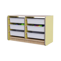 Двойной модуль для хранения игрушек из коллекции мебели «НЕГА» (цвет желтый) - «globural.ru» - Чайковский