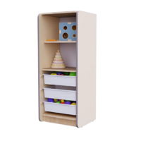 Открытый шкаф с ящиками из коллекции мебели «НЕГА» (цвет бежевый) - «globural.ru» - Чайковский