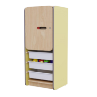 Закрытый шкаф с ящиками из коллекции мебели «НЕГА» (цвет желтый) - «globural.ru» - Чайковский