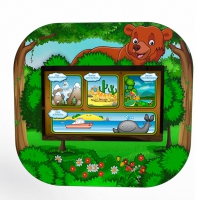 Профессиональный сенсорный настенный логопедический комплекс Мишка Logo 2 - «globural.ru» - Чайковский