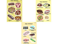 Плакаты ПРОФТЕХ "Виды пирожного" (3 пл, винил, 70х100) - «globural.ru» - Чайковский