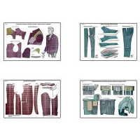 Плакаты ПРОФТЕХ "Изготовление мужских костюмов" (25 пл, винил, 70х100) - «globural.ru» - Чайковский