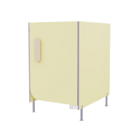 Гигиеническая кабинка из коллекции «НЕГА» (цвет желтый) - «globural.ru» - Чайковский