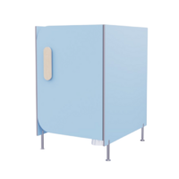 Гигиеническая кабинка из коллекции «НЕГА» (цвет голубой) - «globural.ru» - Чайковский