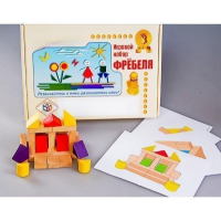 Игровой набор Фребеля "Конструктор деревянный без соединений-4" (Серия "Эксперимент") - «globural.ru» - Чайковский