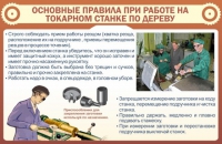 Стенд "Основные правила при работе на токарном станке по дереву" - «globural.ru» - Чайковский
