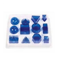 Набор прозрачных геометрических тел разборный (12 предметов) малый - «globural.ru» - Чайковский