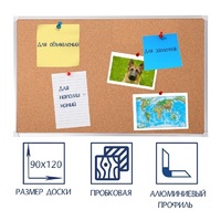 Доска пробковая 1200х900 - «globural.ru» - Чайковский