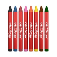 Мелки восковые 8 цветов - «globural.ru» - Чайковский