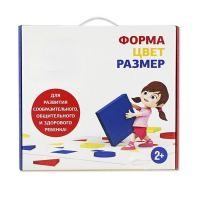 Подвижная развивающая игра "Форма, цвет, размер" - «globural.ru» - Чайковский