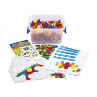 Мозаика "Геометрические фигуры". Набор для класса - «globural.ru» - Чайковский