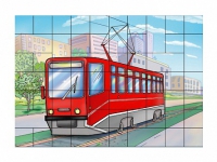 Магниты-пазлы "Трамвай" - «globural.ru» - Чайковский