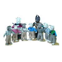 Набор шагающих кукол к сказке "Волк и семеро козлят" - «globural.ru» - Чайковский