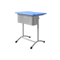 Стол ученический одноместный регулируемый по высоте с перфорированным экраном - «globural.ru» - Чайковский