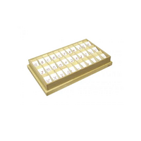 Английский алфавит на пластиковых табличках. Красный. Прописные буквы. 20/20 штук. - «globural.ru» - Чайковский