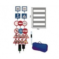 Набор знаков дорожного движения в чемодане (20 штук.) - «globural.ru» - Чайковский