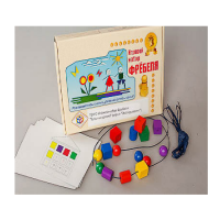 Игровой набор Фребеля "Бусы-шнуровка" (серия "Эксперимент") - «globural.ru» - Чайковский