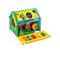 Логическая игрушка домик "Цифры-фигуры" - «globural.ru» - Чайковский