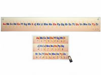 Интерактивный стенд-лента "Алфавит" адаптивный, с сенсорным пультом управления и планшетом со шрифтом Брайля (иностранный язык) - «globural.ru» - Чайковский