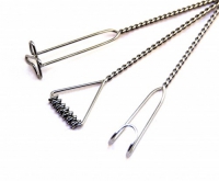 Комплект массажных логопедических зондов "Универсальный" на витых ручках с колечком (3 штуки) - «globural.ru» - Чайковский