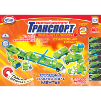 Магнитный конструктор Транспорт "Смешай и собери". Серия 2. Стартовый набор 3-5 лет. - «globural.ru» - Чайковский