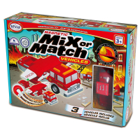 Магнитный конструктор Транспорт "Смешай и собери". Серия Пожарная и спасательная техника. Стартовый набор - «globural.ru» - Чайковский