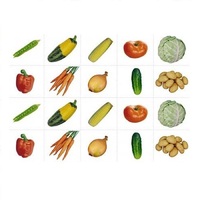 Комплект карточек. Серия наглядных пособий "Запоминай, играй, считай". Овощи. - «globural.ru» - Чайковский