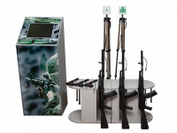 Учебно-тренировочный комплекс огневой подготовки "Стрелец-5" (массогабаритные макеты оружия 3 АК и 3 ПМ, металлический шкаф, сенсорный антивандальный монитор) - «globural.ru» - Чайковский