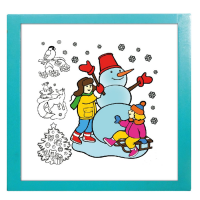 Настенный модуль «Раскраска - 75х75» - «globural.ru» - Чайковский