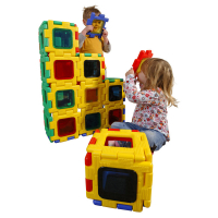 Набор Полидрон Гигант "Комплект встраиваемых цветных окон". Дополнительный набор - «globural.ru» - Чайковский