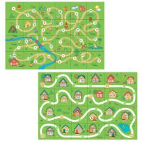 Тематическое поле-маршрутизатор «Домики/Сказка» для мини-робота Bee-Bot - «globural.ru» - Чайковский