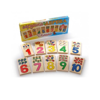 Деревянное домино "Фрукты и цифры" - «globural.ru» - Чайковский