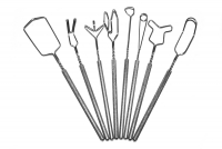 Комплект массажно-постановочных зондов МиГ на толстых ручках с накаткой Микляевой Ю. В (8 штук) - «globural.ru» - Чайковский