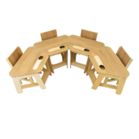 Комплект детских столов и стульев для детей с 3 до 7 лет (4 комплекта)  - «globural.ru» - Чайковский