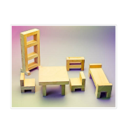 Игровой набор Фребеля "Мебель для кукольного домика" - «globural.ru» - Чайковский