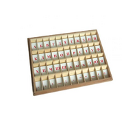 Печатный алфавит на пластиковых табличках. Красный. - «globural.ru» - Чайковский