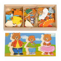 Деревянный пазл "Три медведя" - «globural.ru» - Чайковский
