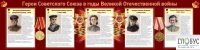 Стенд "Герои Советского союза в годы Великой Отечественной войны часть 2" - «globural.ru» - Чайковский
