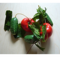 Ветка муляжей "Ассорти" (овощи) - «globural.ru» - Чайковский