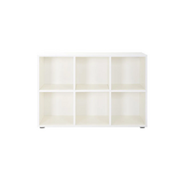 Стеллаж открытый 6 секций белый - «globural.ru» - Чайковский