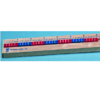 Счетная линейка для работы со счетным материалом, 1 метр. (Серия "От 1 до 100") - «globural.ru» - Чайковский