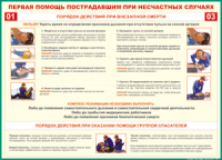 Таблица Порядок действий при внезапной смерти 1000*1400 винил - «globural.ru» - Чайковский