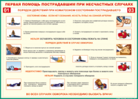 Таблица Порядок действий при коматозном состоянии пострадавшего 1000*1400 винил - «globural.ru» - Чайковский