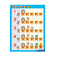 Комплект таблиц. Математика 3-4 года. "Считалочка". - «globural.ru» - Чайковский